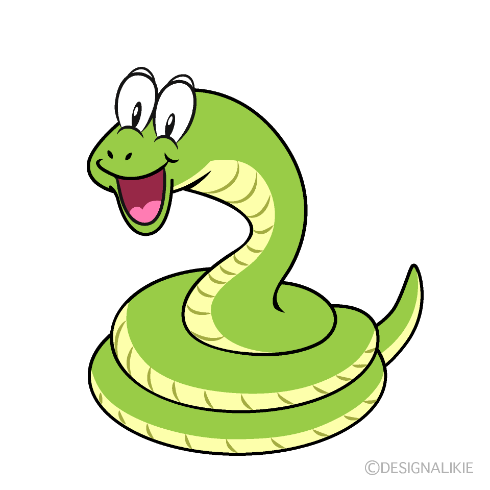 Surprising Snake Cartoon Character Image