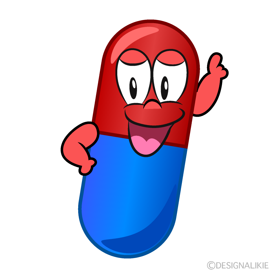 Posing Medicine Cartoon Character Image