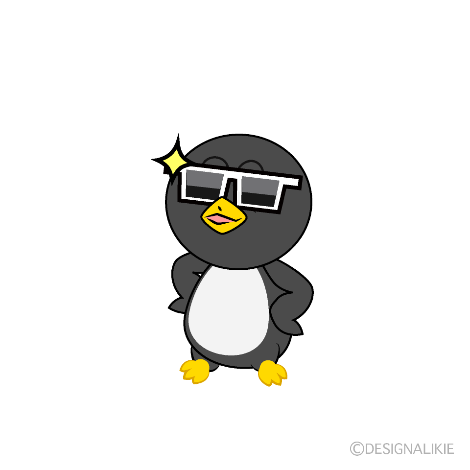 Cool Penguin Cartoon Character Image
