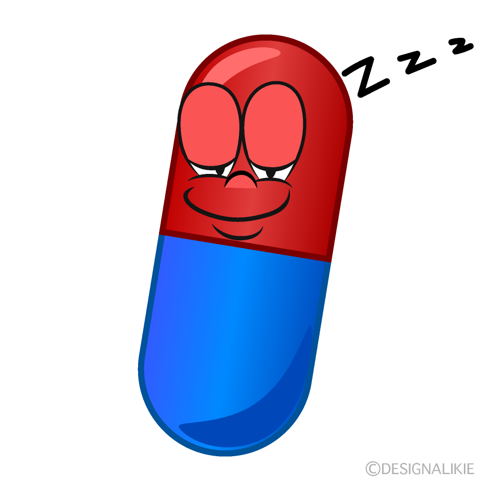 Sleeping Medicine Cartoon Character Image