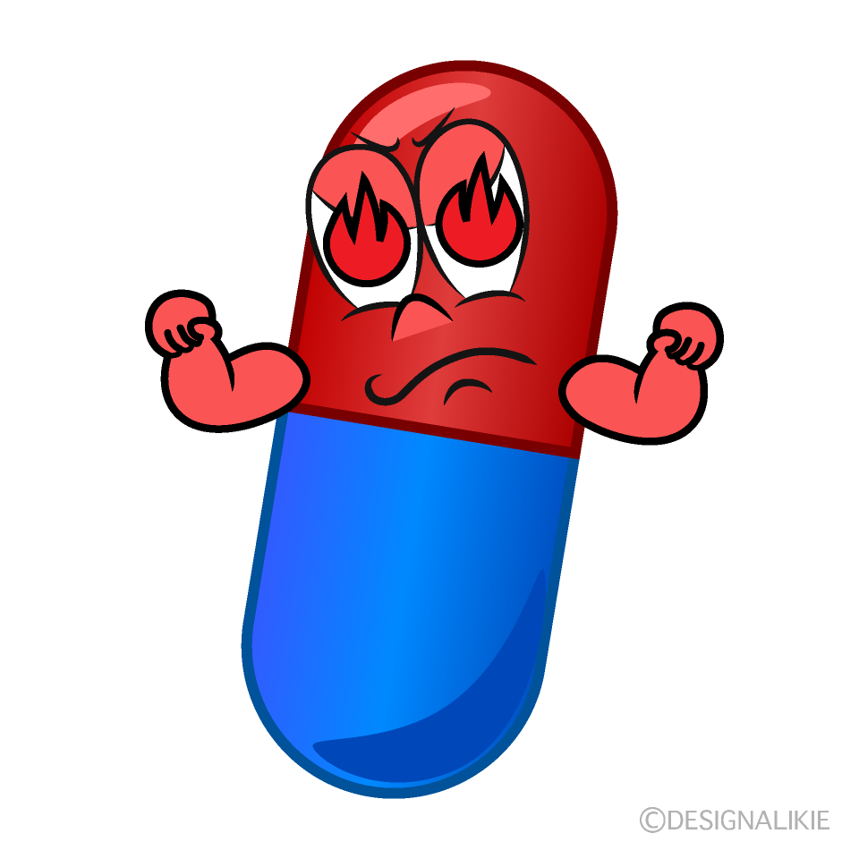 Burning Medicine Cartoon Character Image