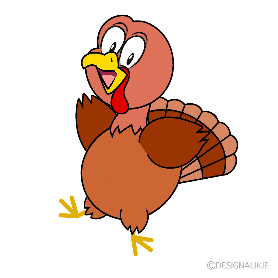 Surprising Turkey Cartoon Character Image