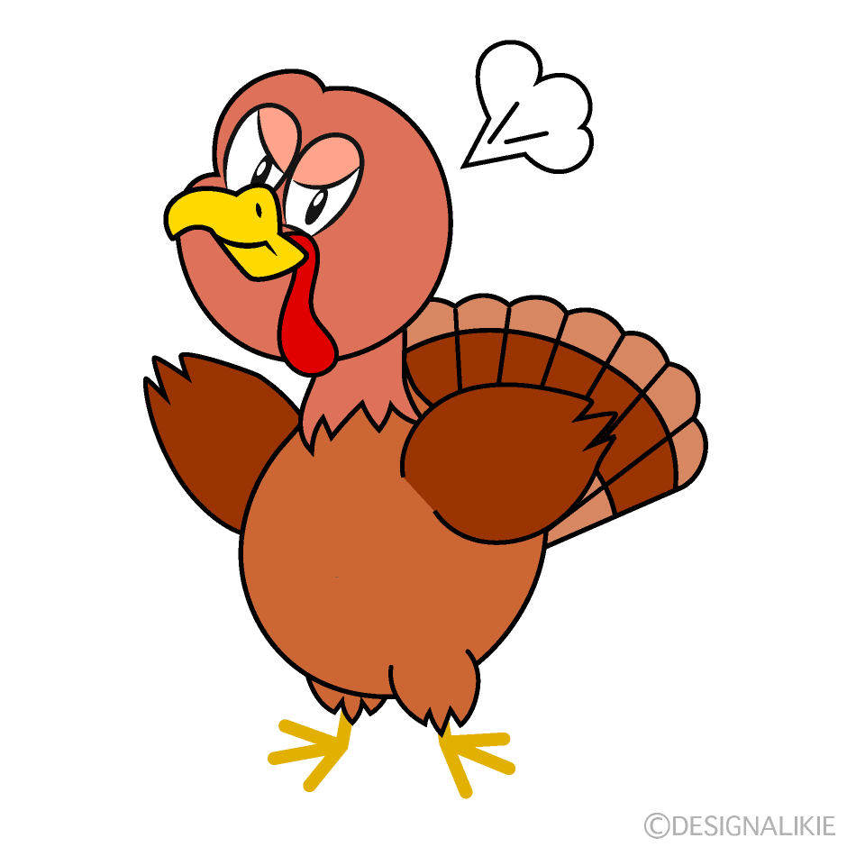 Angry Turkey Cartoon Character Image