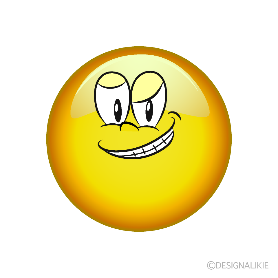 Grinning Emoji Cartoon Character Image