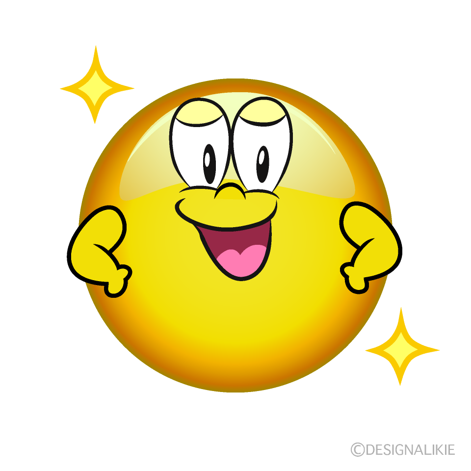 Confident Emoji Cartoon Character Image