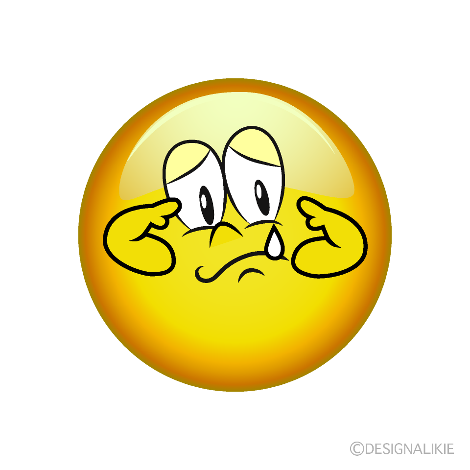 Sobbing Emoji Cartoon Character Image