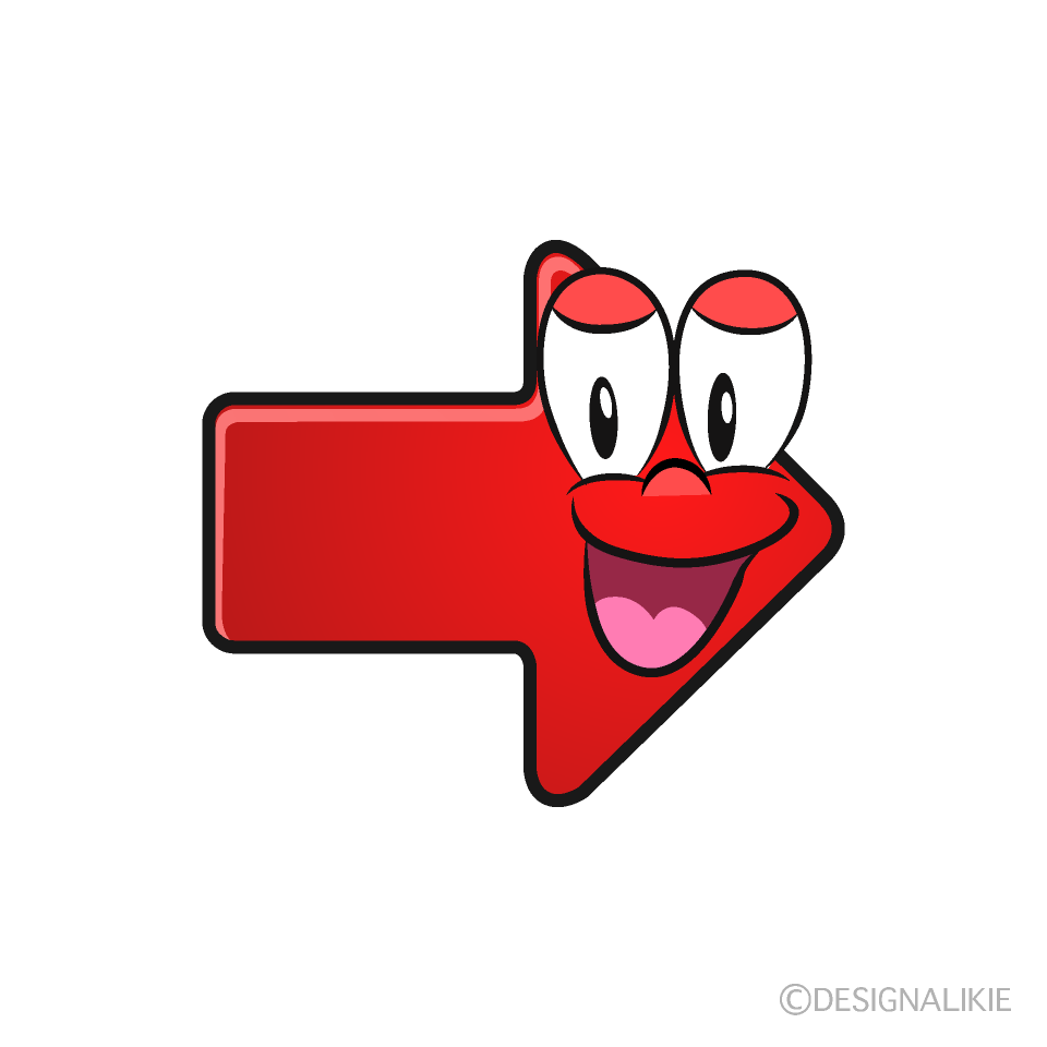 Smiling Arrow Cartoon Character Image