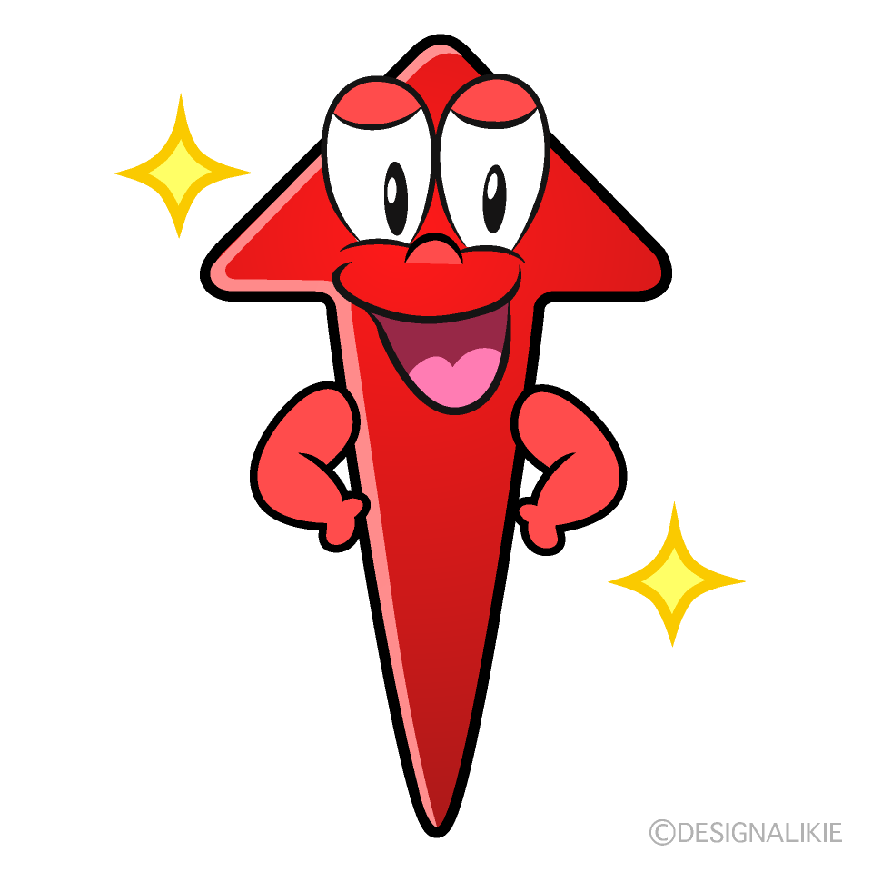 Confident Arrow Cartoon Character Image