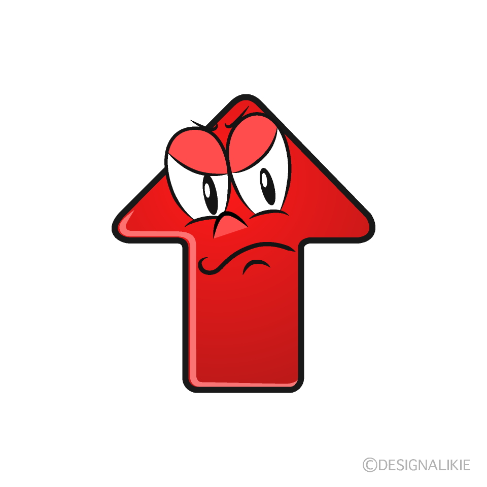 Angry Arrow Cartoon Character Image
