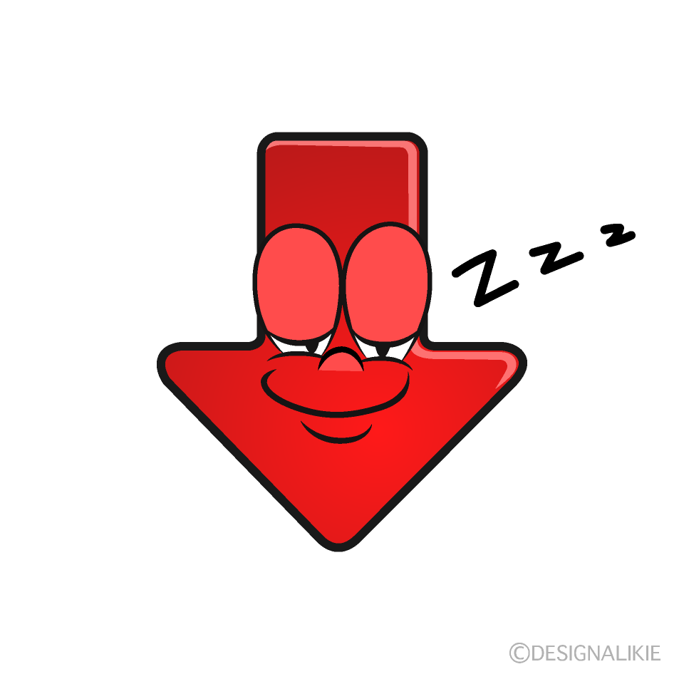 Sleeping Arrow Cartoon Character Image