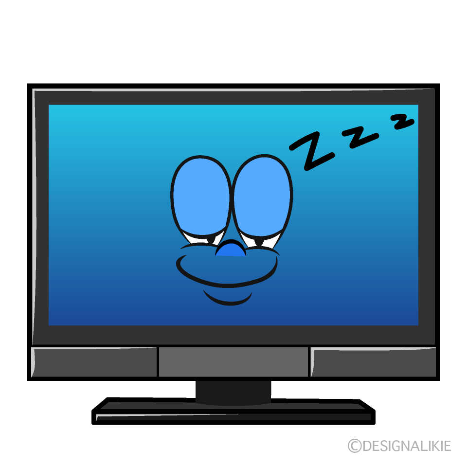Sleeping TV Cartoon Character Image