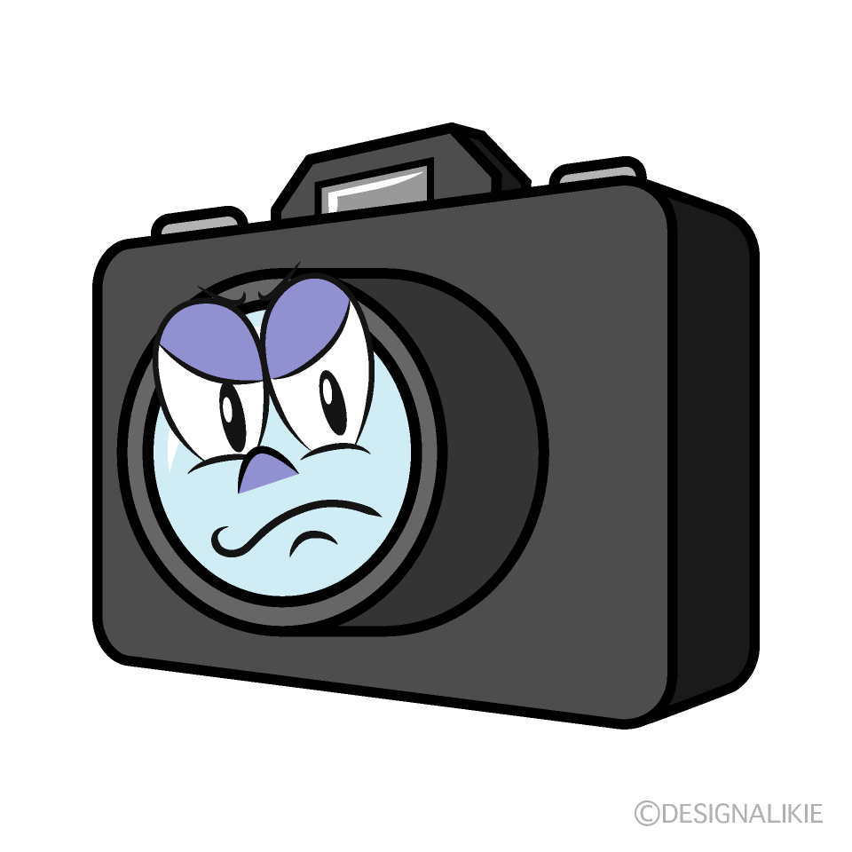 Angry Camera Cartoon Character Image