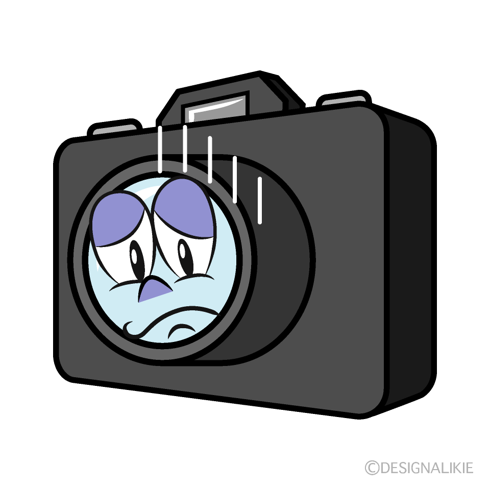 Depressed Camera Cartoon Character Image
