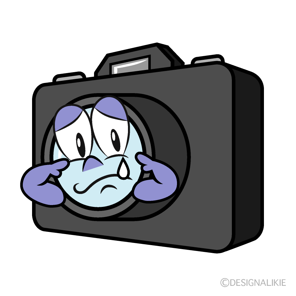 Sobbing Camera Cartoon Character Image