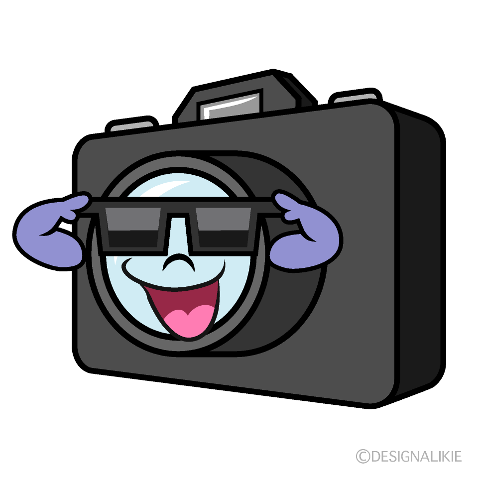 Cool Camera Cartoon Character Image