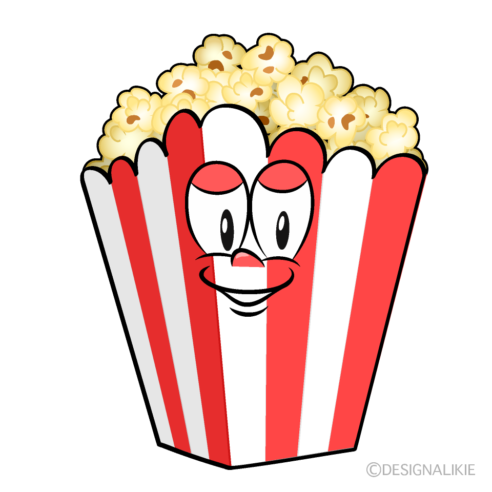 Popcorn Cartoon Character Image