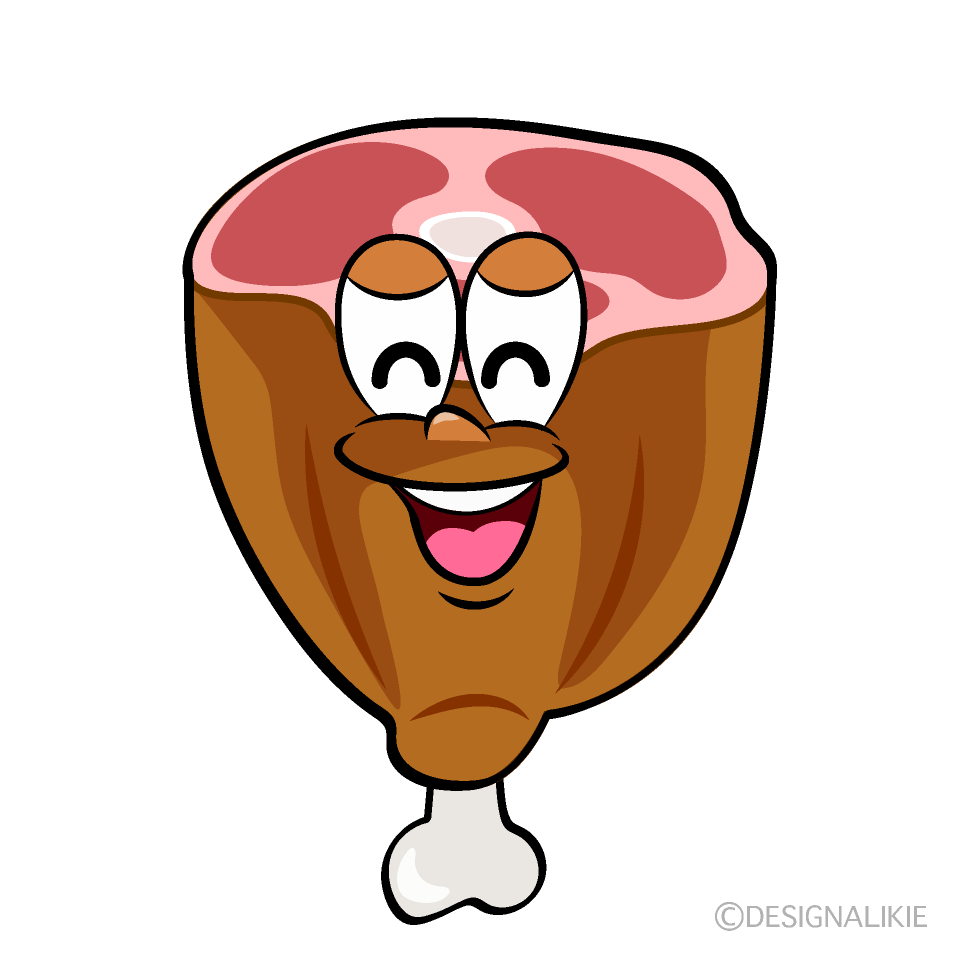 Smiling Meat Cartoon Character Image