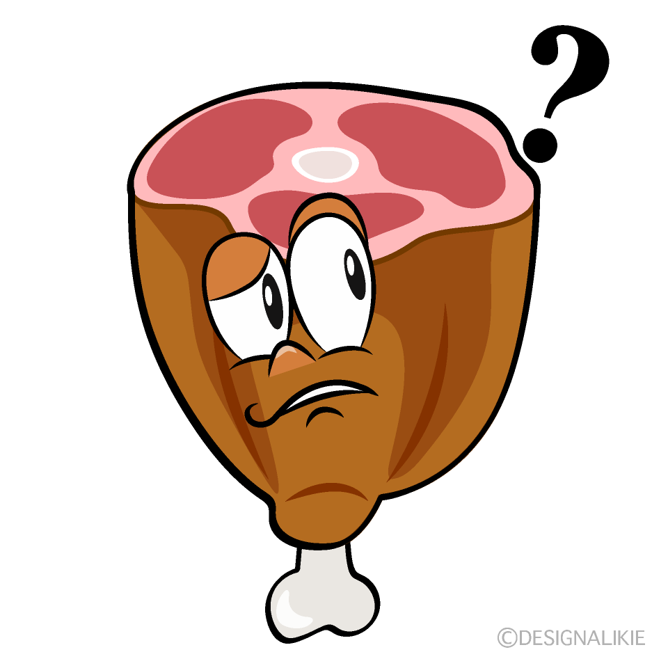 Thinking Meat Cartoon Character Image