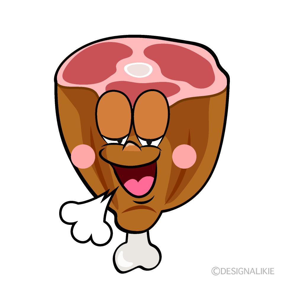 Relaxing Meat Cartoon Character Image