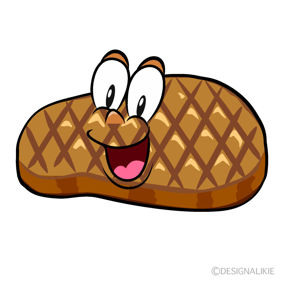 Surprising Steak Cartoon Character Image