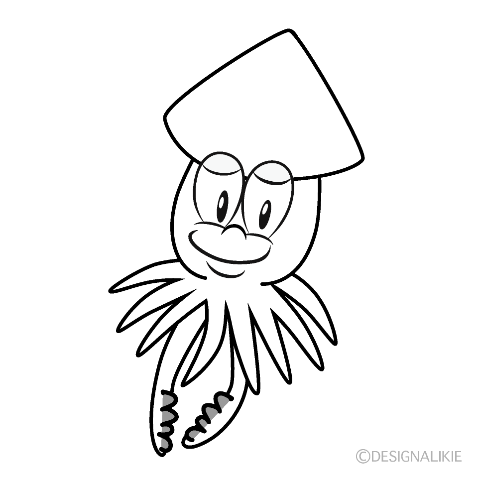 Squid Cartoon Character Image