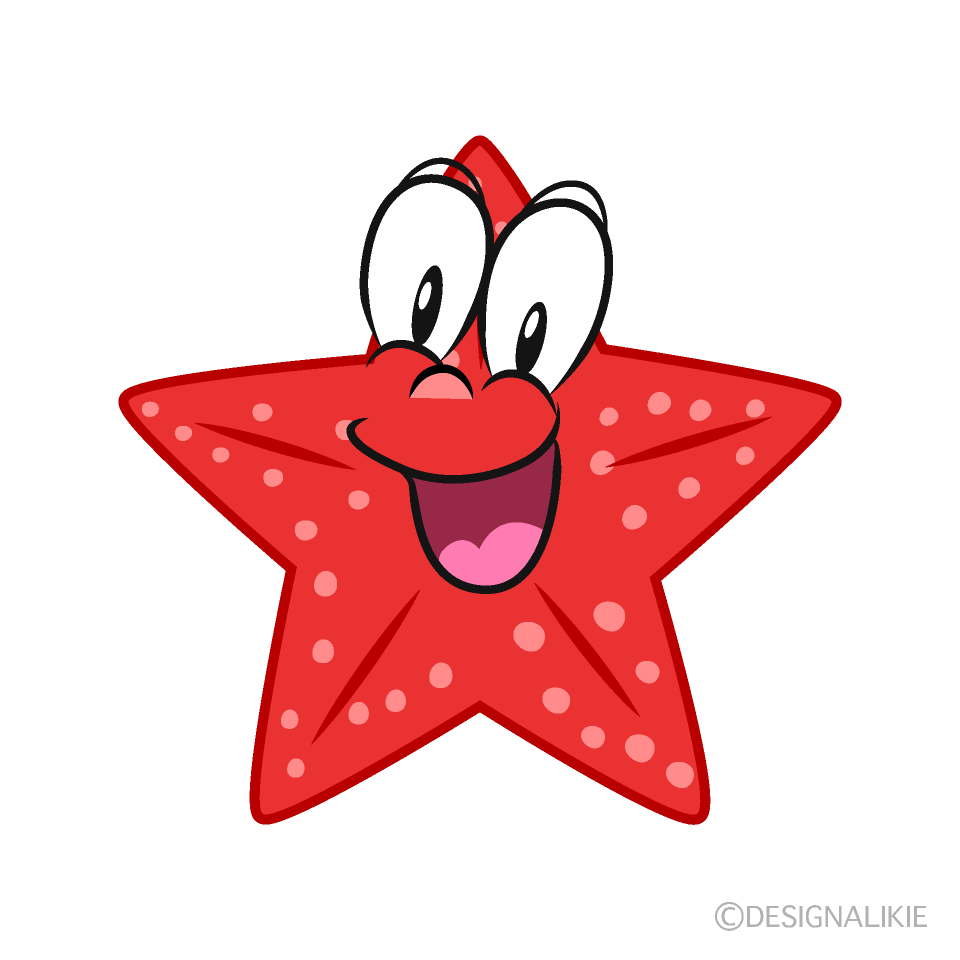 Surprising Starfish Cartoon Character Image