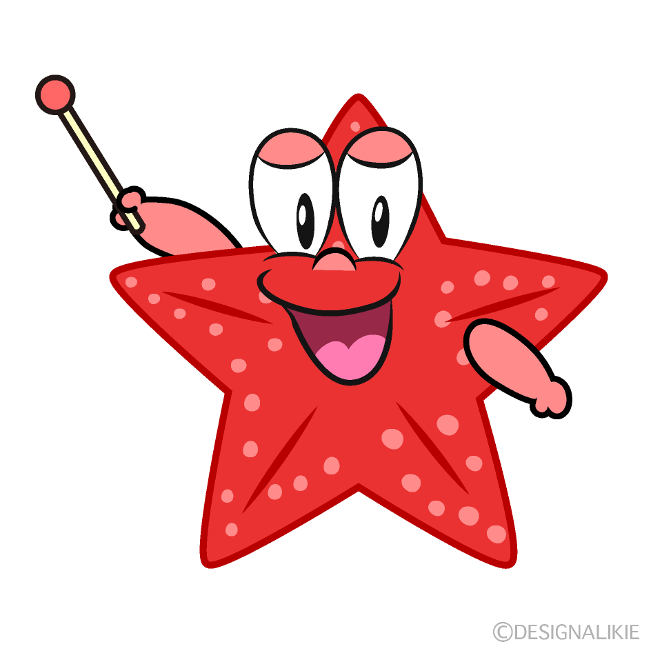 Speaking Starfish Cartoon Character Image