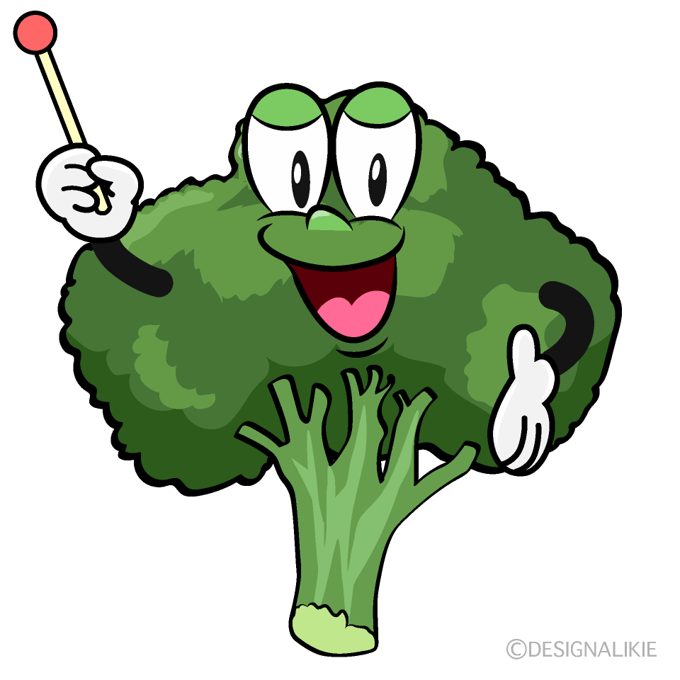 Speaking Broccoli Cartoon Character Image
