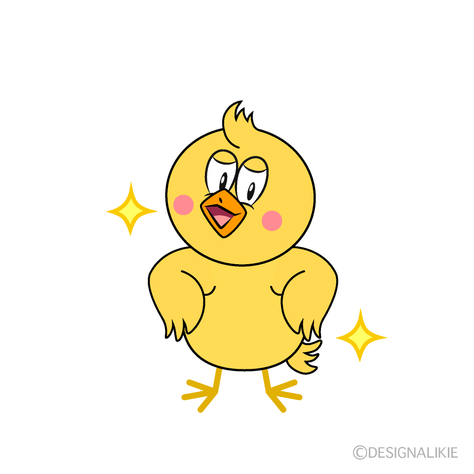 Glitter Chick Cartoon Character Image