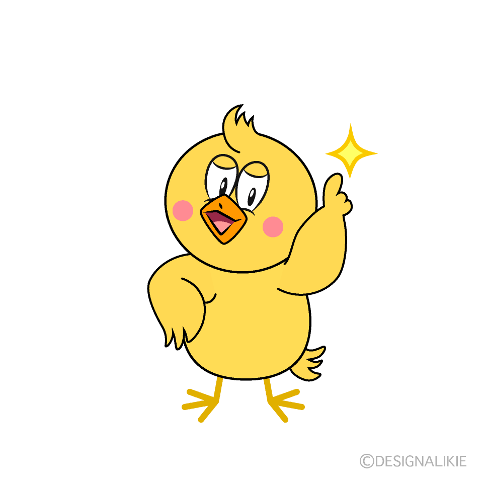 Posing Chick Cartoon Character Image