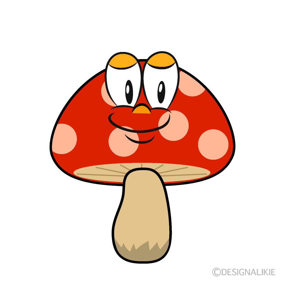 Red Mushroom Cartoon Character Image