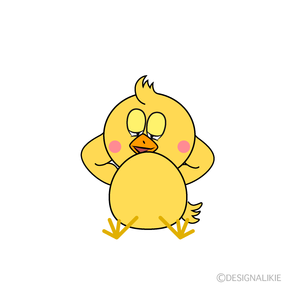Pollito Relajándose Animado