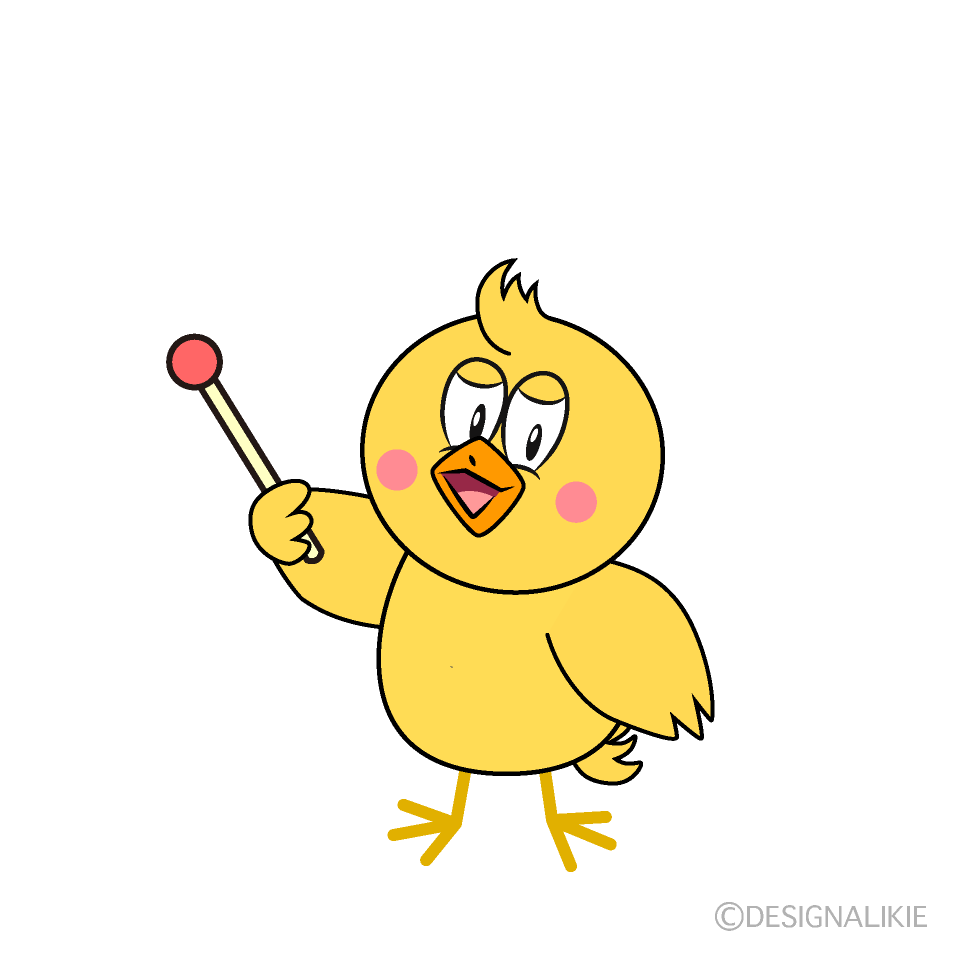 Speaking Chick Cartoon Character Image