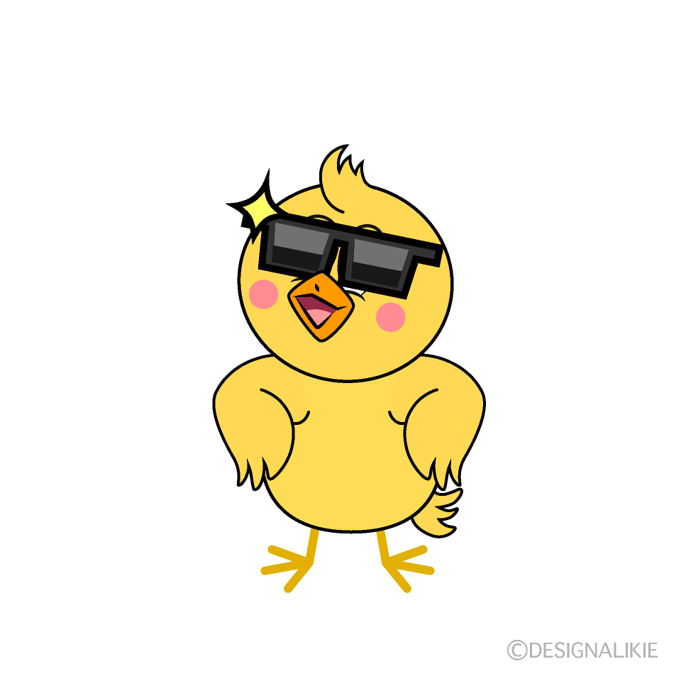 Cool Chick Cartoon Character Image