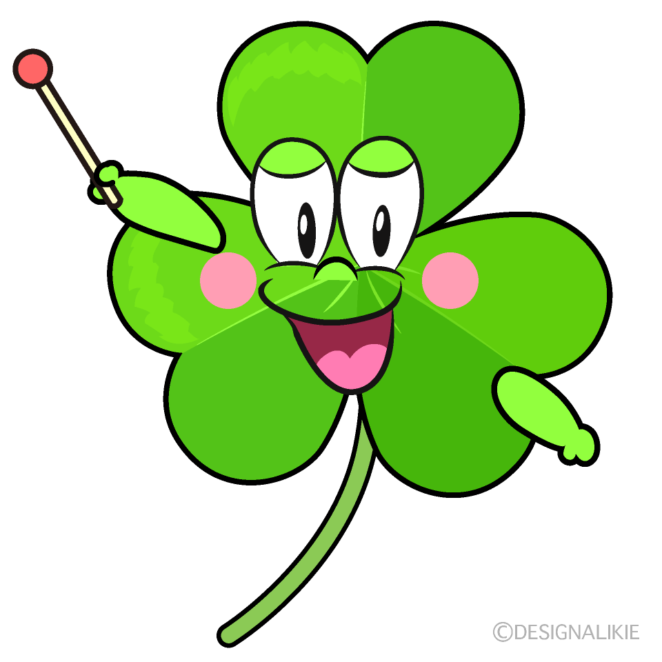 Speaking Shamrock Cartoon Character Image