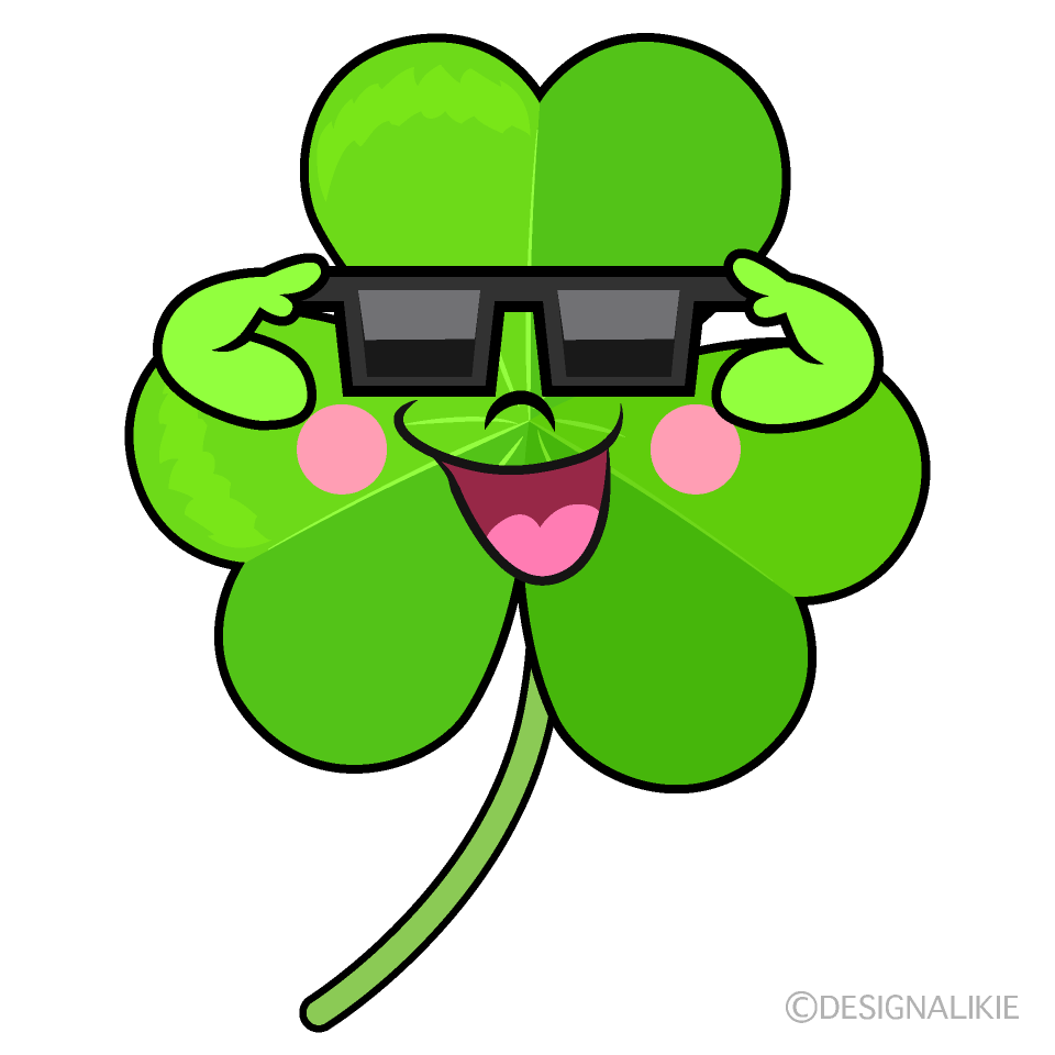 Cool Shamrock Cartoon Character Image