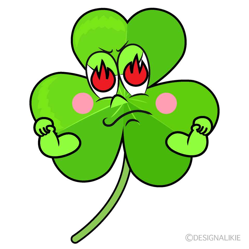 Enthusiasm Shamrock Cartoon Character Image