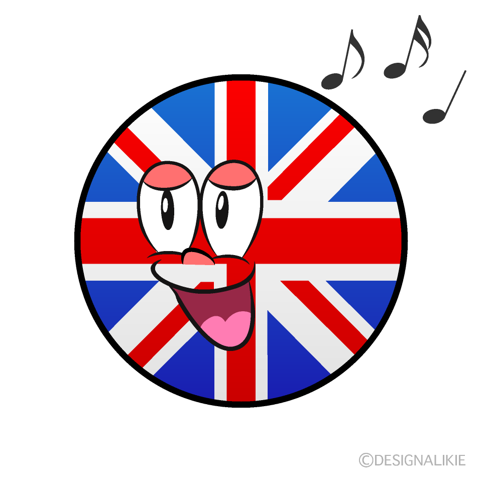 Bandera Británica Canto Animado