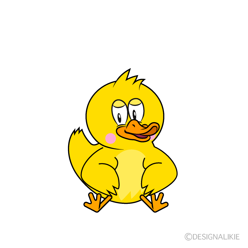 Laughing Duck Cartoon Character Image