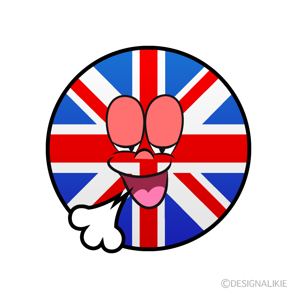 Bandera Británica Relajante Animado