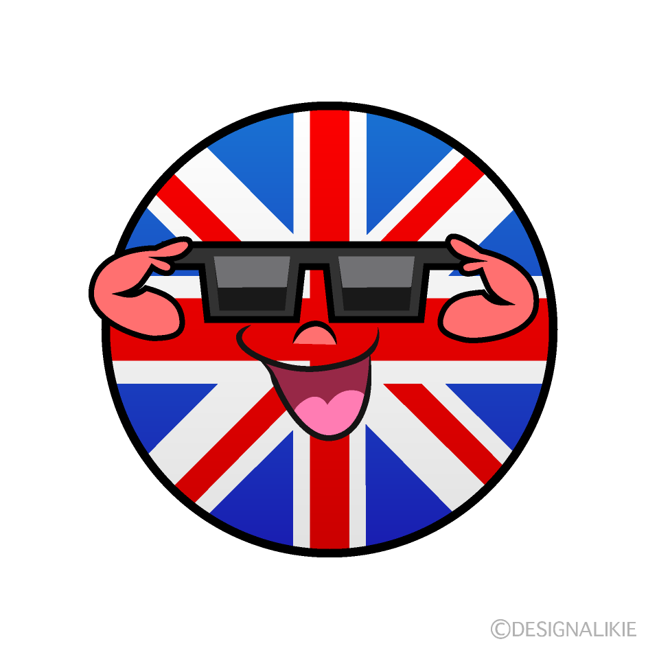 Bandera Británica Frio Animado