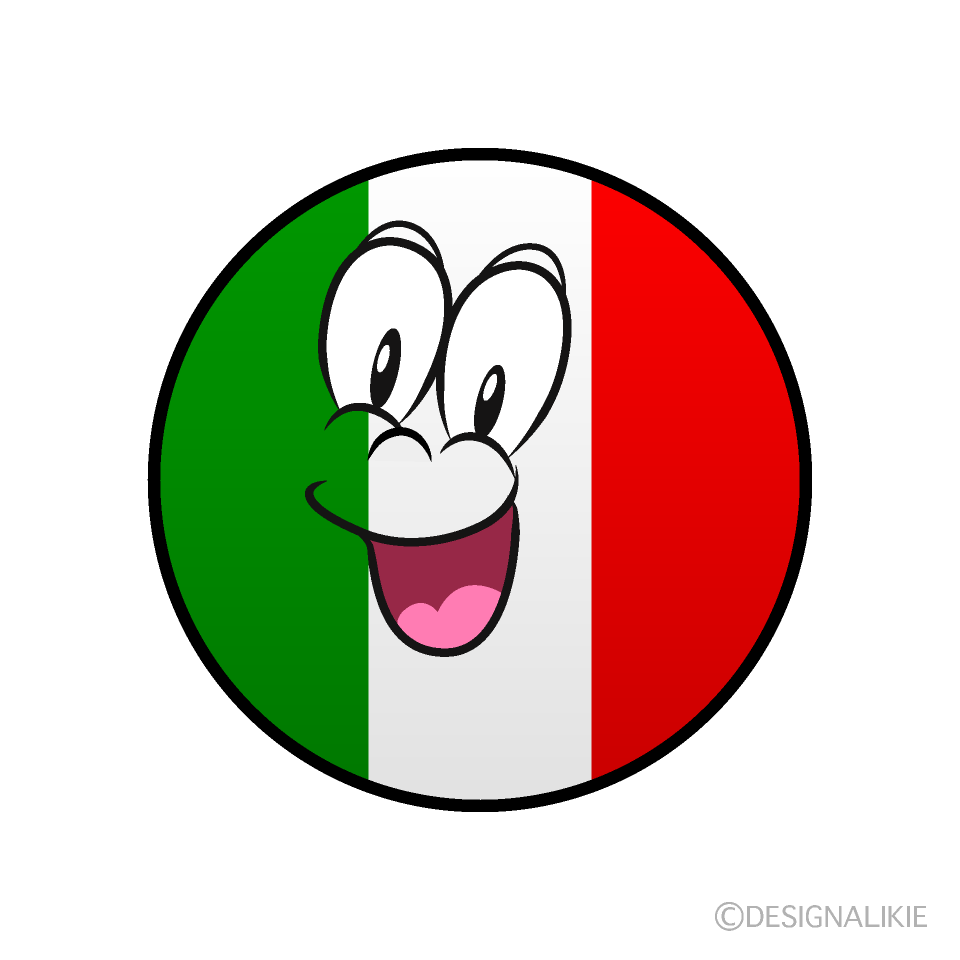 Bandera Italiana Sorprendente Animado