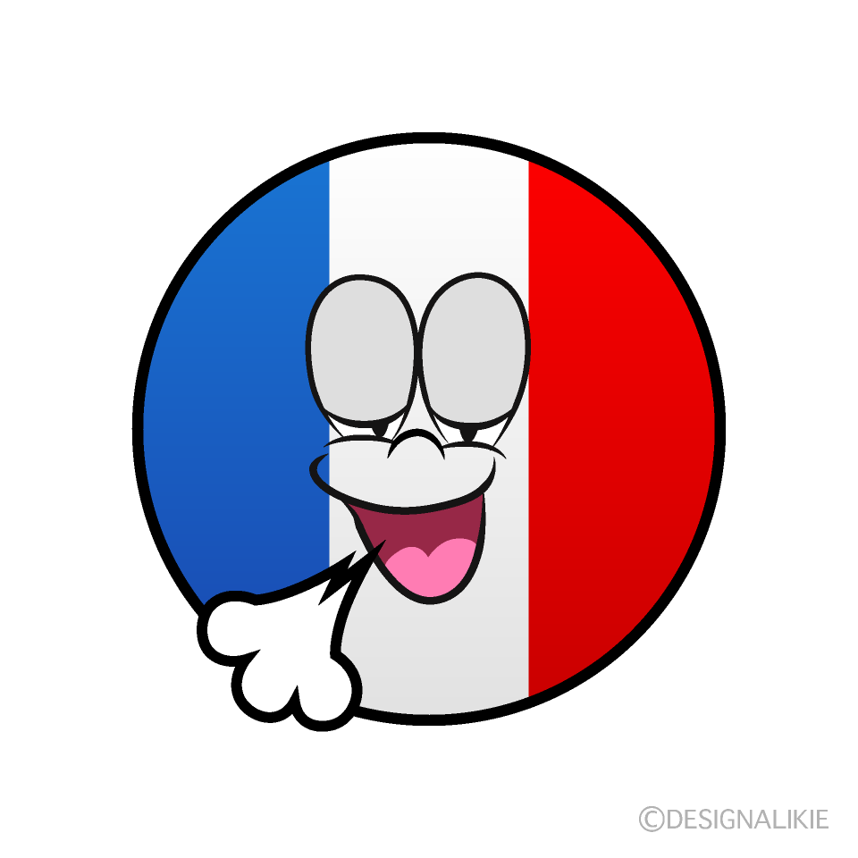 Bandera Francesa Relajante Animado