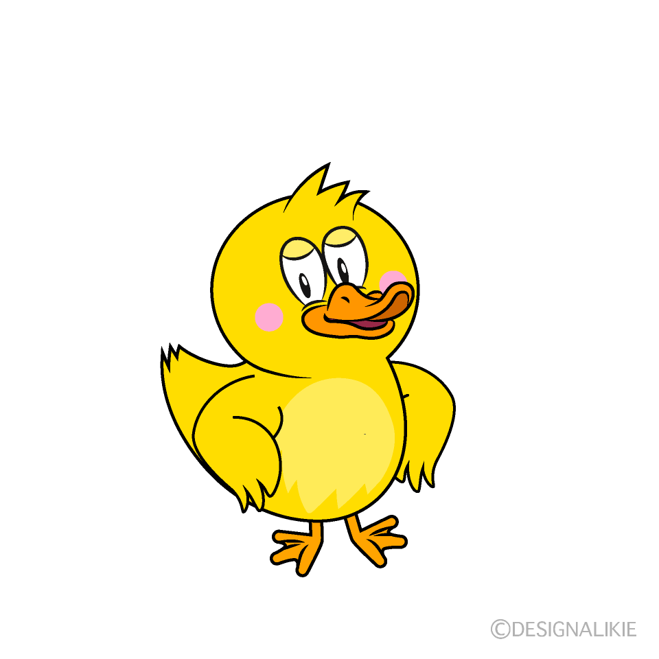 Glitter Duck Cartoon Character Image