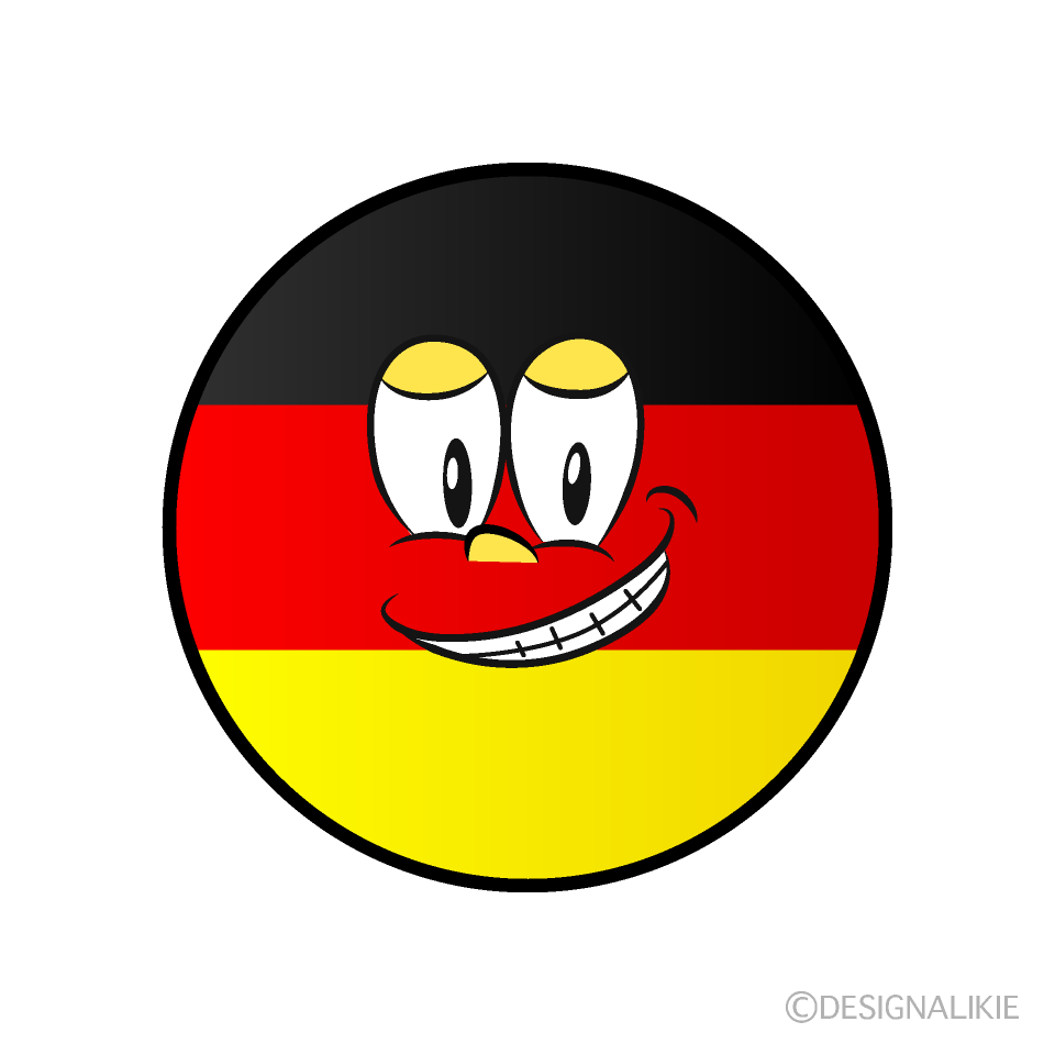 Bandera Alemana Sonriendo Animado