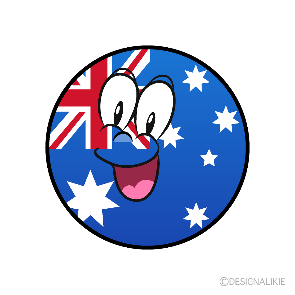 Bandera Australiana Sorprendente Animado