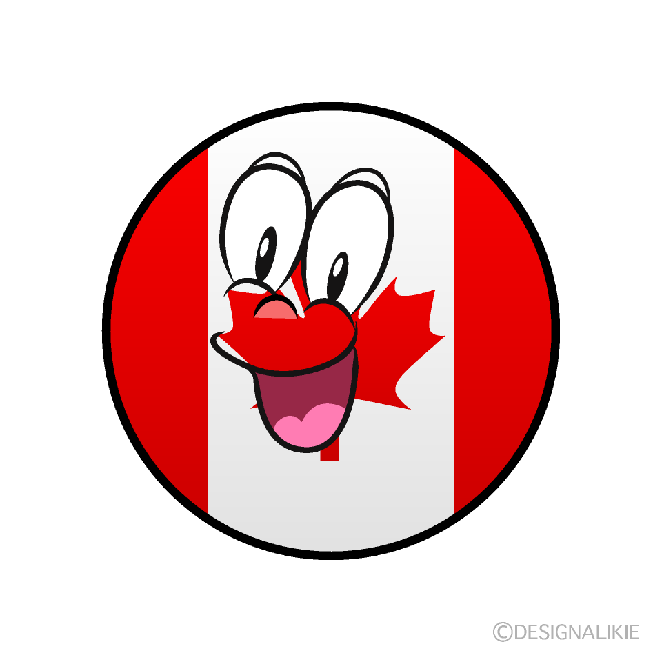 Bandera Canadiense Sorprendente Animado