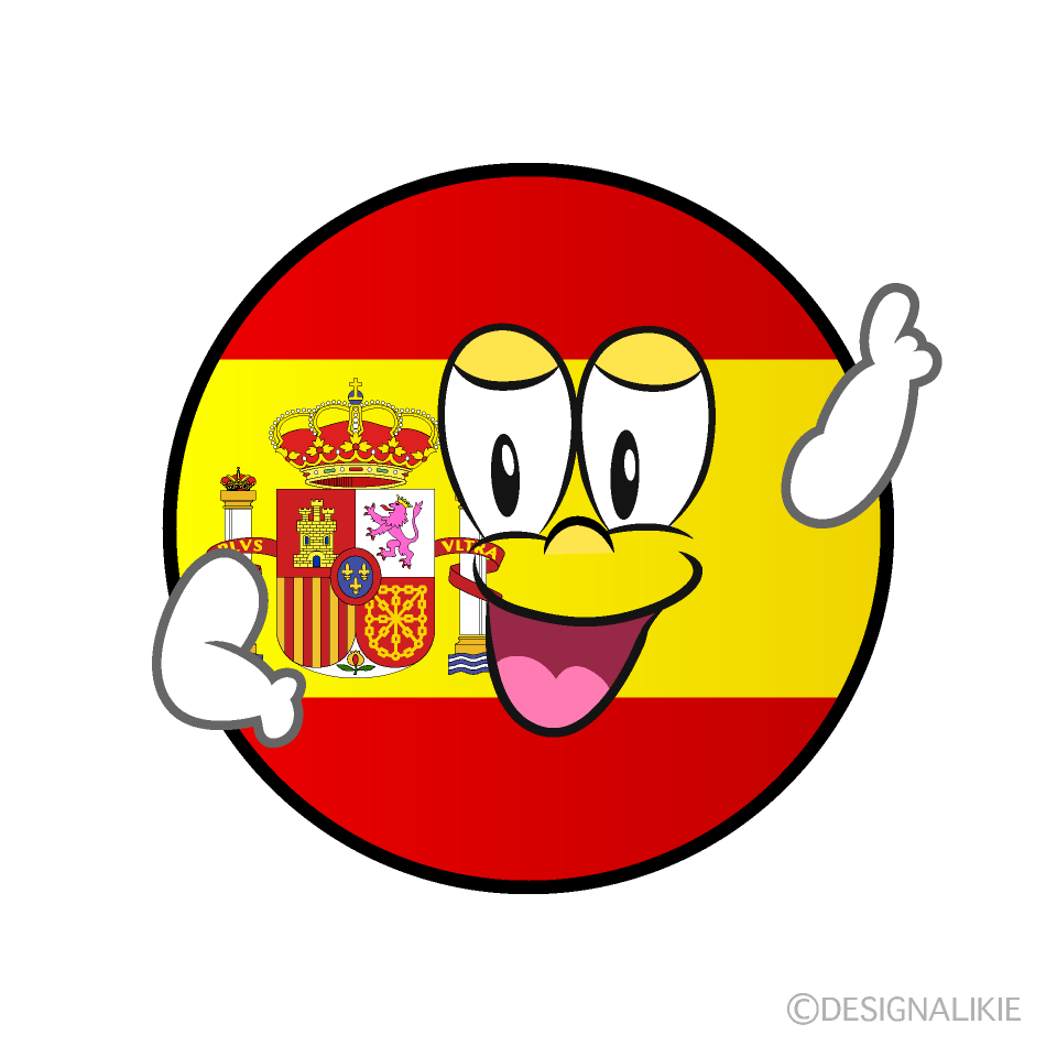 Posing Spanish Symbol Cartoon Character Image