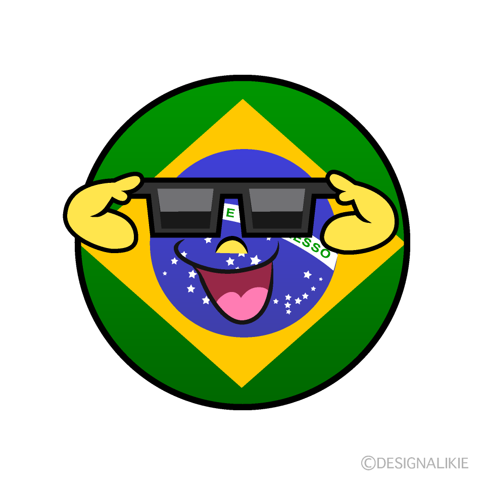 Bandera Brasil Frio Animado