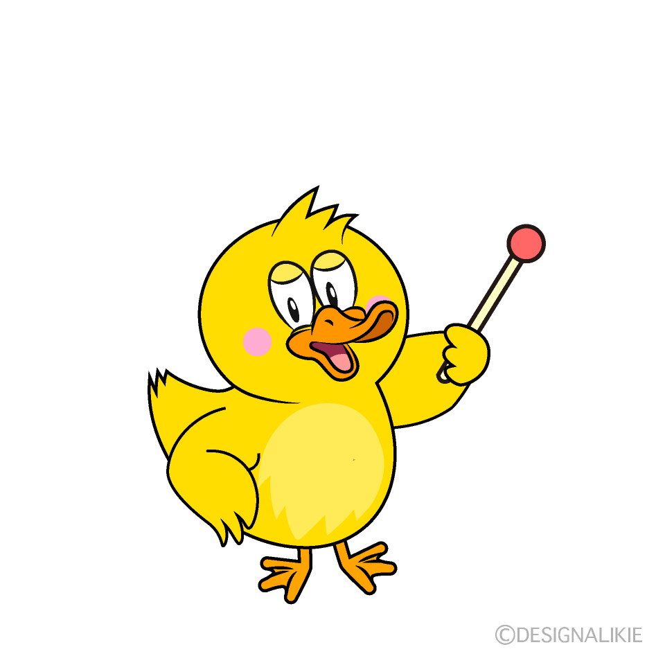 Speaking Duck Cartoon Character Image